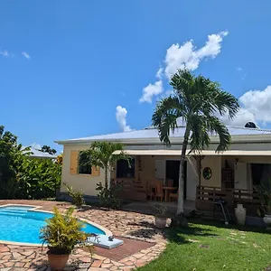 Charmante Creole Climatisee, Jardin Tropical Et Piscine Prives Lamentin